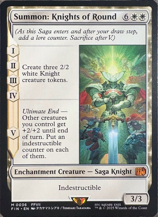 Summon: Knights of Round (M0036) – MTG Final Fantasy VII Universes Beyond [Ungraded, Non-Foil]